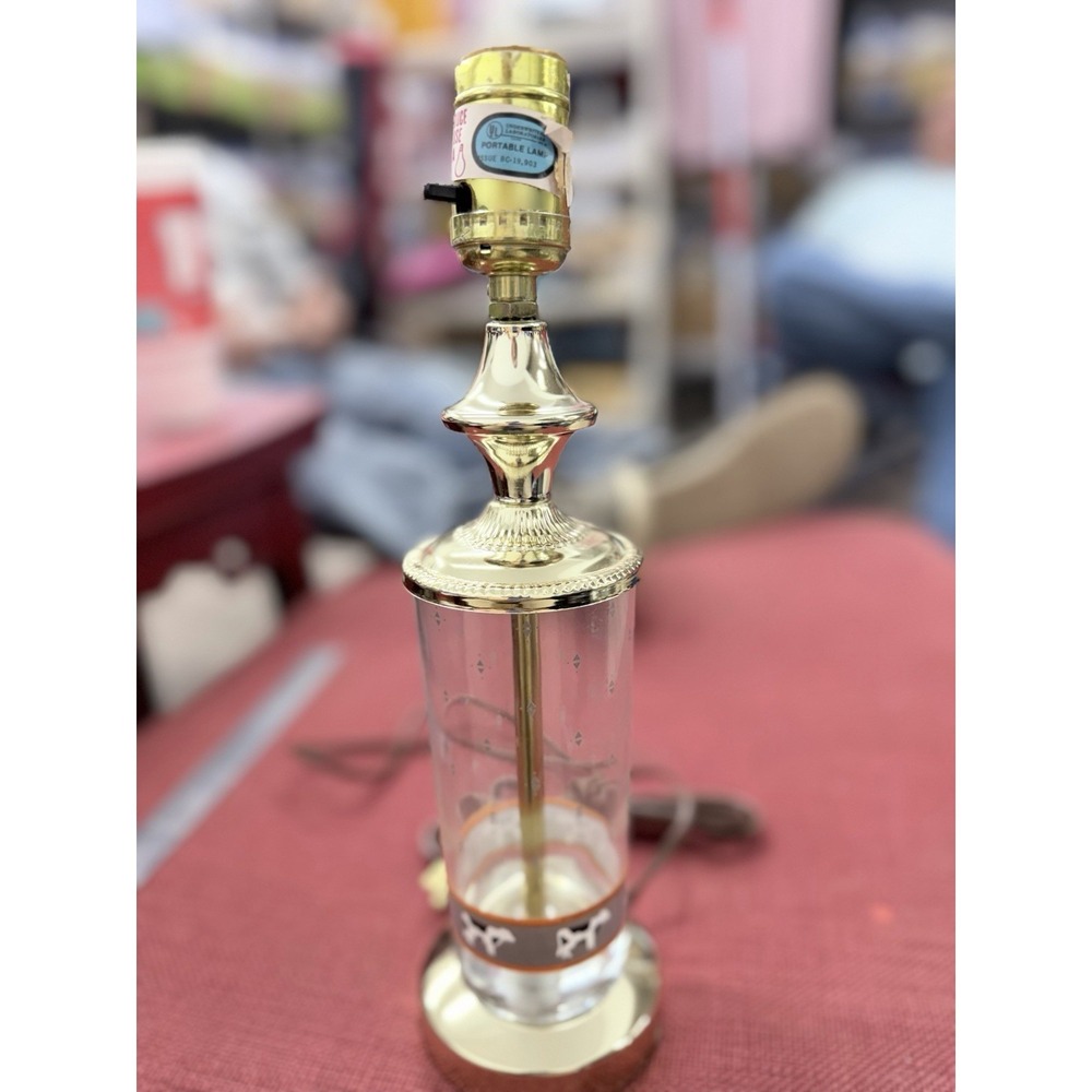 Custom Made Cottage Core Anchor Hocking Lamp Cows